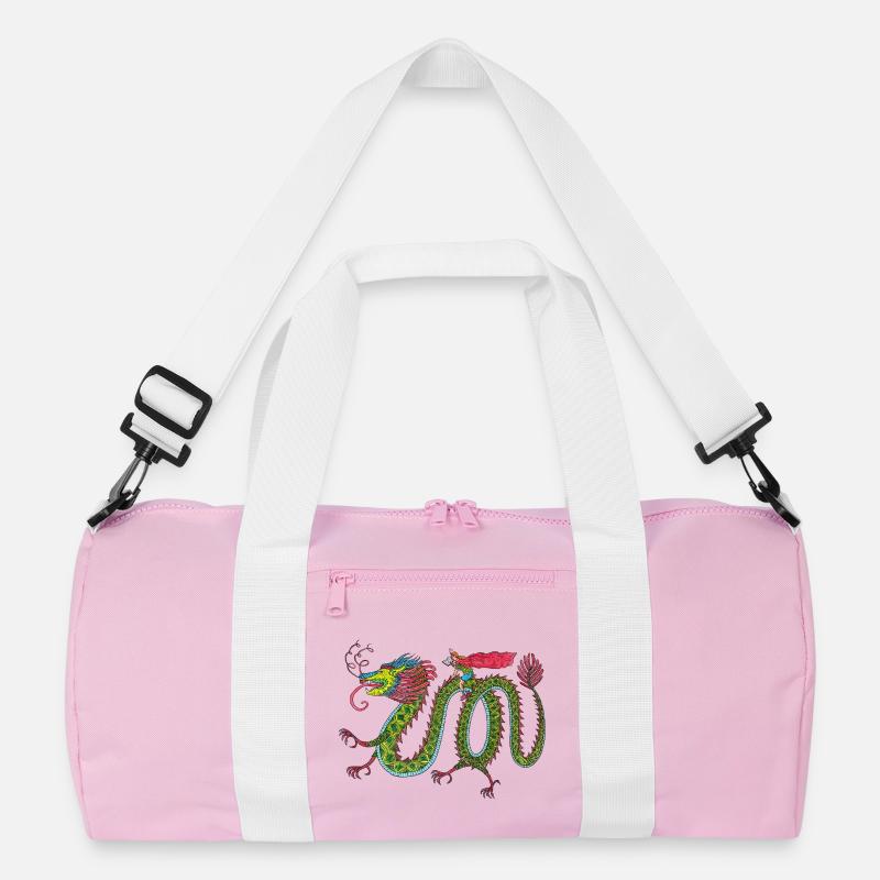 Drache mit lesendem Reiter Recycelte Duffel Bag