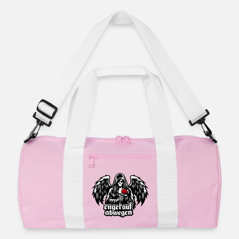 Engel auf Abwegen mit Rose "Todesengel" Recycelte Duffel Bag