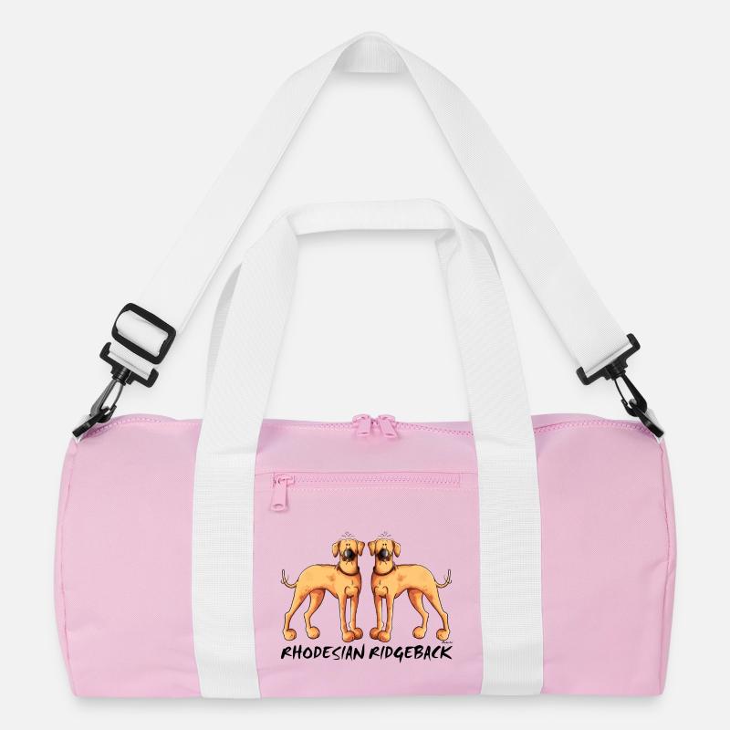 Two Rhodesian Ridgeback Recycled Duffel Bag