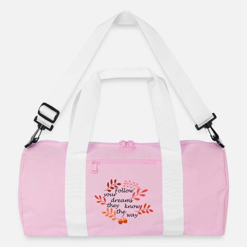 Herbstlaub und Eicheln Muster Recycelte Duffel Bag