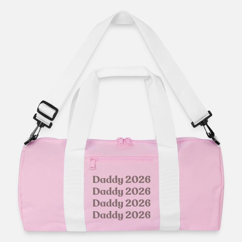 Daddy 2026 - Recycelte Duffel Bag - Rosa/Weiß