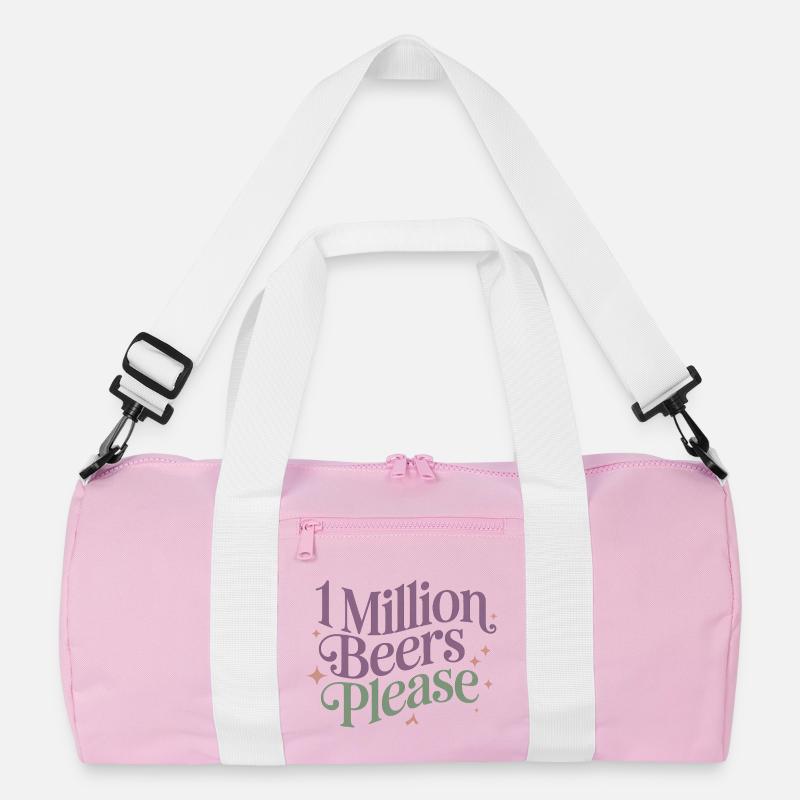 Un million de bières s’il vous plaît - Meme de boisson drôle Sac de sport recyclé