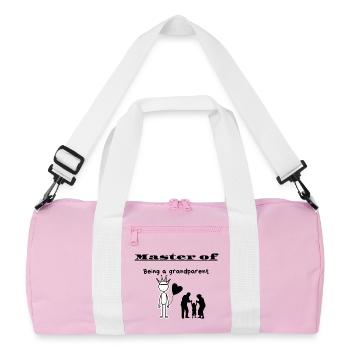 Maître d’être grand-parent - Sac de sport recyclé - rose/blanc - Devant