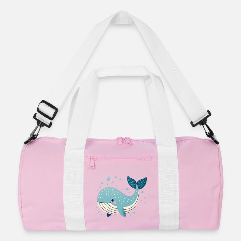Blauwal mit Blasen Recycelte Duffel Bag