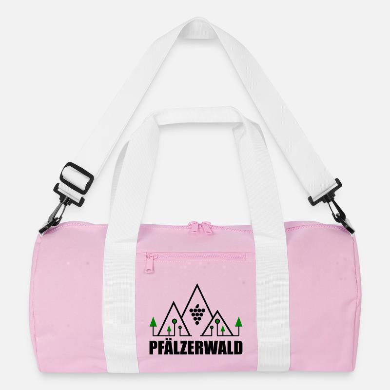 Pfälzerwald - Recycelte Duffel Bag - Rosa/Weiß