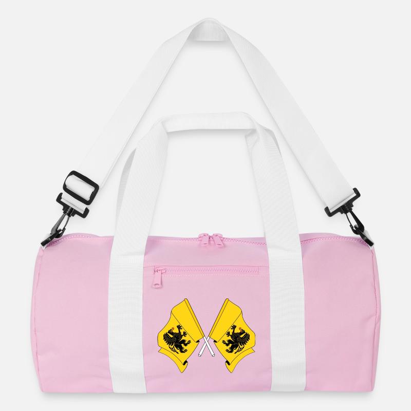 Two flags Pomeranian Recycled Duffel Bag