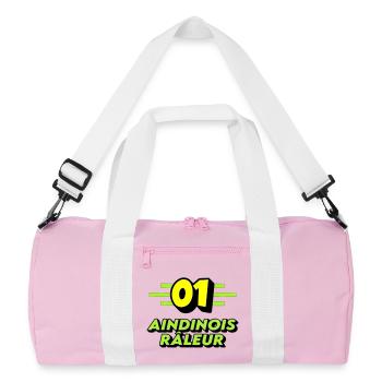 Aindinois râleur - Sac de sport recyclé - rose/blanc - Devant