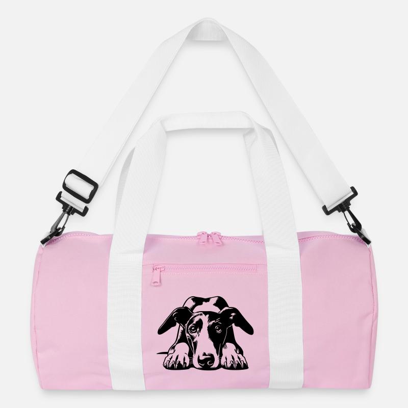 Galgo Head with Paws Recycled Duffel Bag