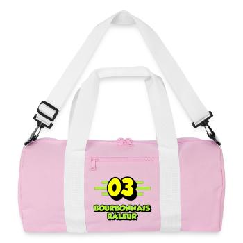 Bourbonnais râleur - Sac de sport recyclé - rose/blanc - Devant