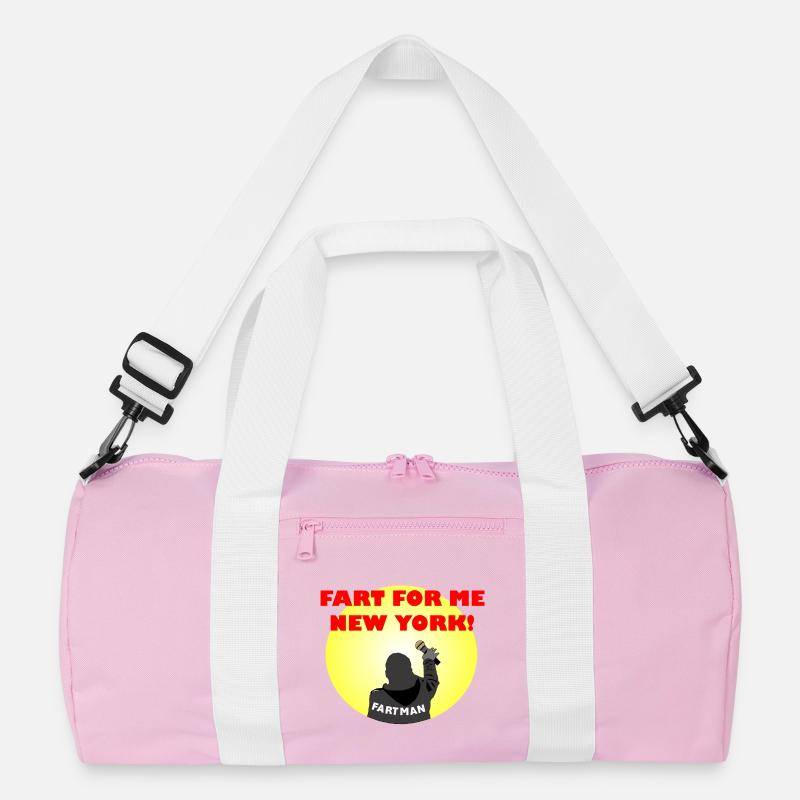 Comedy Thema Grafik T-Shirt - Recycelte Duffel Bag - Rosa/Weiß