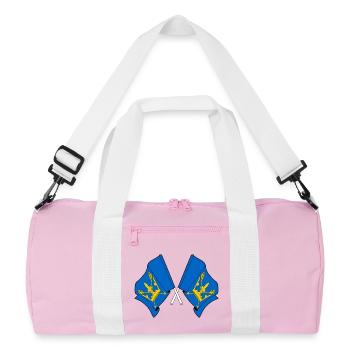 Drapeaux du Suffolk croisés - Sac de sport recyclé - rose/blanc - Devant