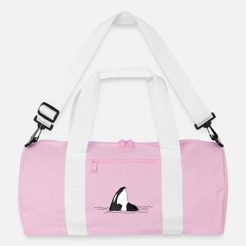 Orca - Recycelte Duffel Bag - Rosa/Weiß
