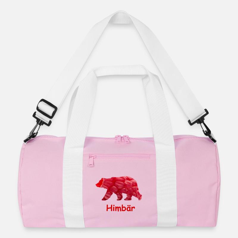 Himbär - Recycelte Duffel Bag - Rosa/Weiß