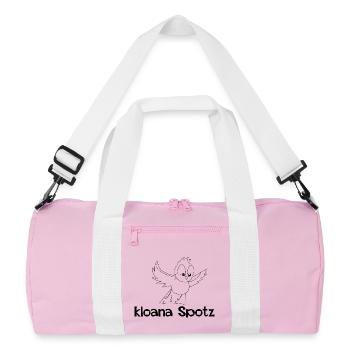 kloana Spotz-kleiner Spatz,Austrian dialect - Recycled Duffel Bag - pink/white - Front