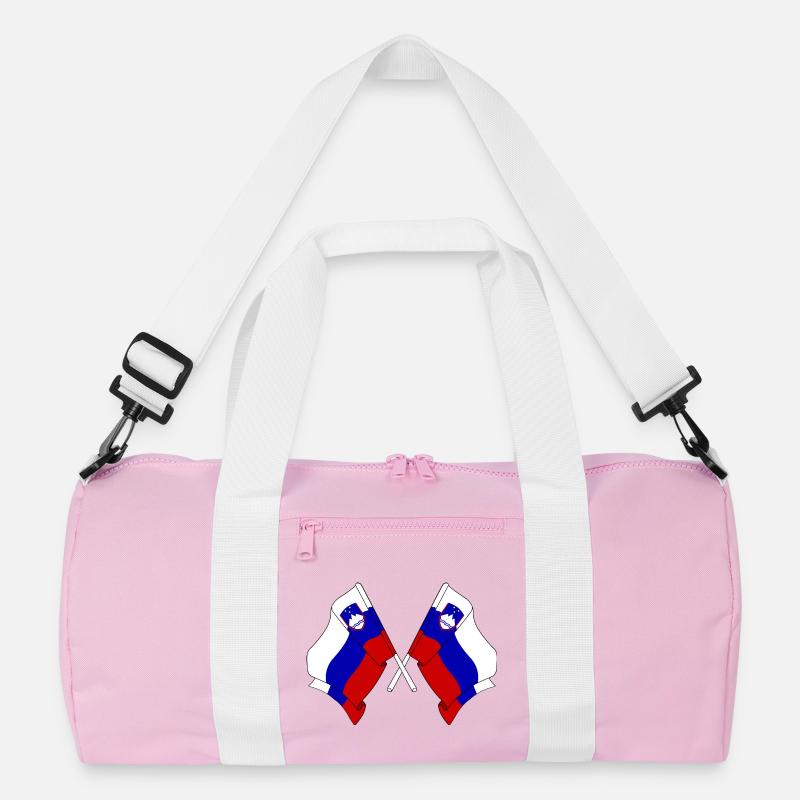 Two flags Slovenia Recycled Duffel Bag