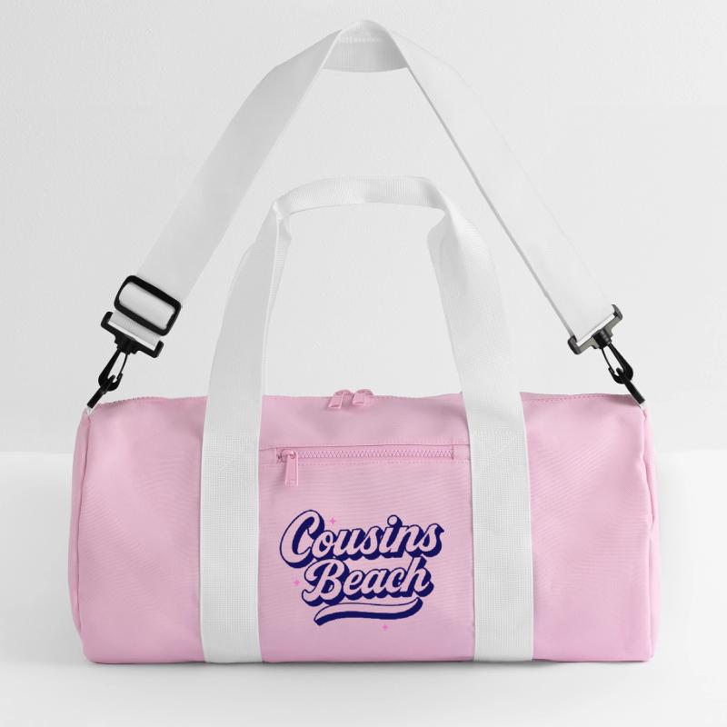 Cousins Beach - Conception de script rétro Sac de sport recyclé