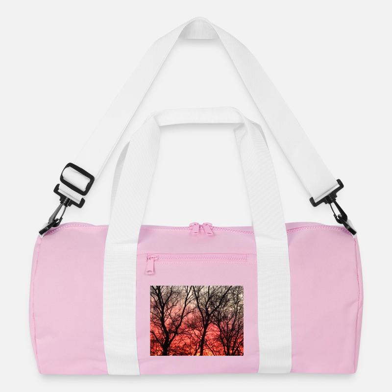 Abendrot_1 - Recycled Duffel Bag - pink/white