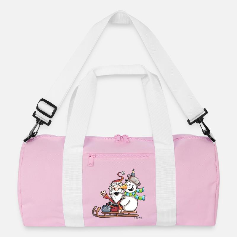 Christmas Schlittenfahrt - Weihnachtsmann - Comic Recycelte Duffel Bag