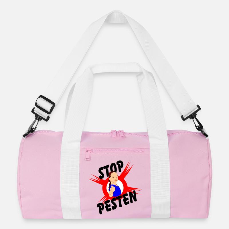 Stoppen Sie Mobbing Logo-Text STOP MOBBING' Recycelte Duffel Bag