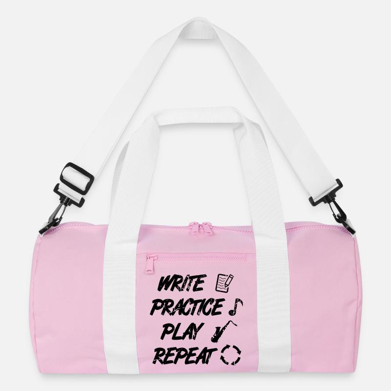 Writing, practicing, playing, repeating Recycled Duffel Bag