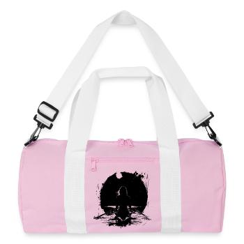 Rameuse Dessin - Sac de sport recyclé - rose/blanc - Devant