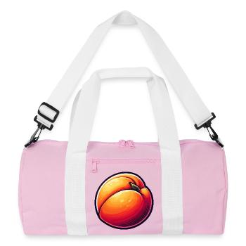 Peach Illustration Vibrant Nature Art - Sac de sport recyclé - rose/blanc - Devant