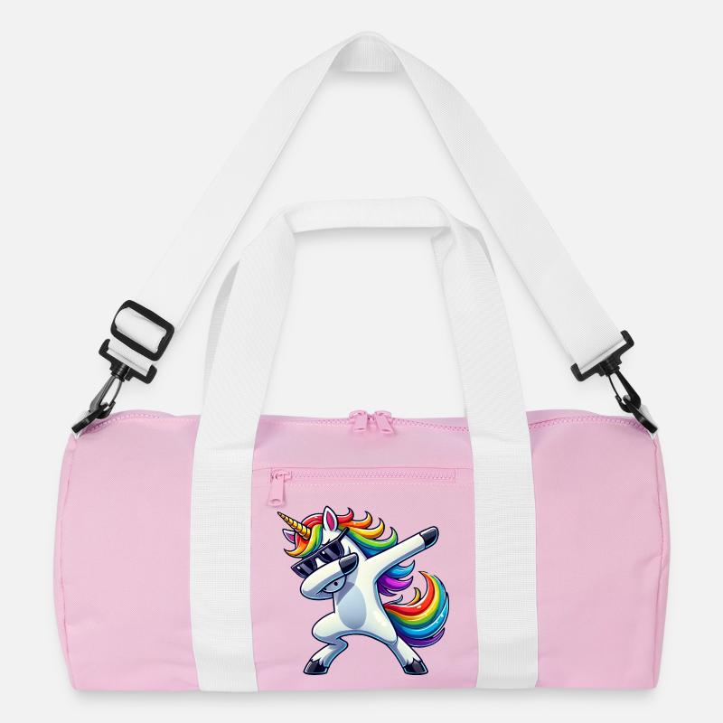 Dabbing Einhorn Dab Unicorn Mädchen Einhörner Recycelte Duffel Bag