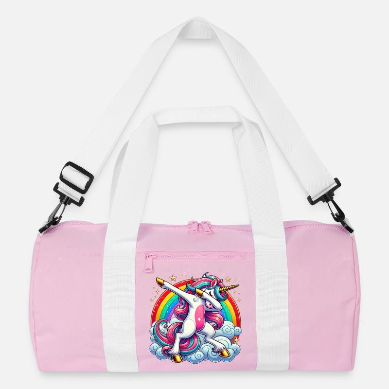 Dabbing Einhorn Dab Unicorn Mädchen Einhörner Recycelte Duffel Bag