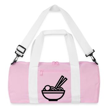 Ramen - Recycled Duffel Bag - pink/white - Front
