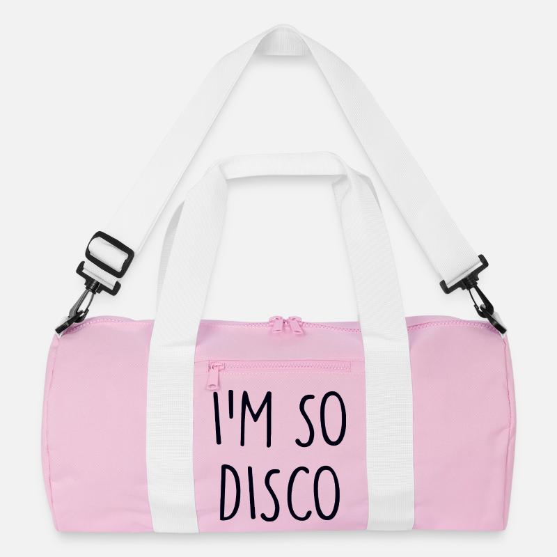 Disco - Recycelte Duffel Bag - Rosa/Weiß
