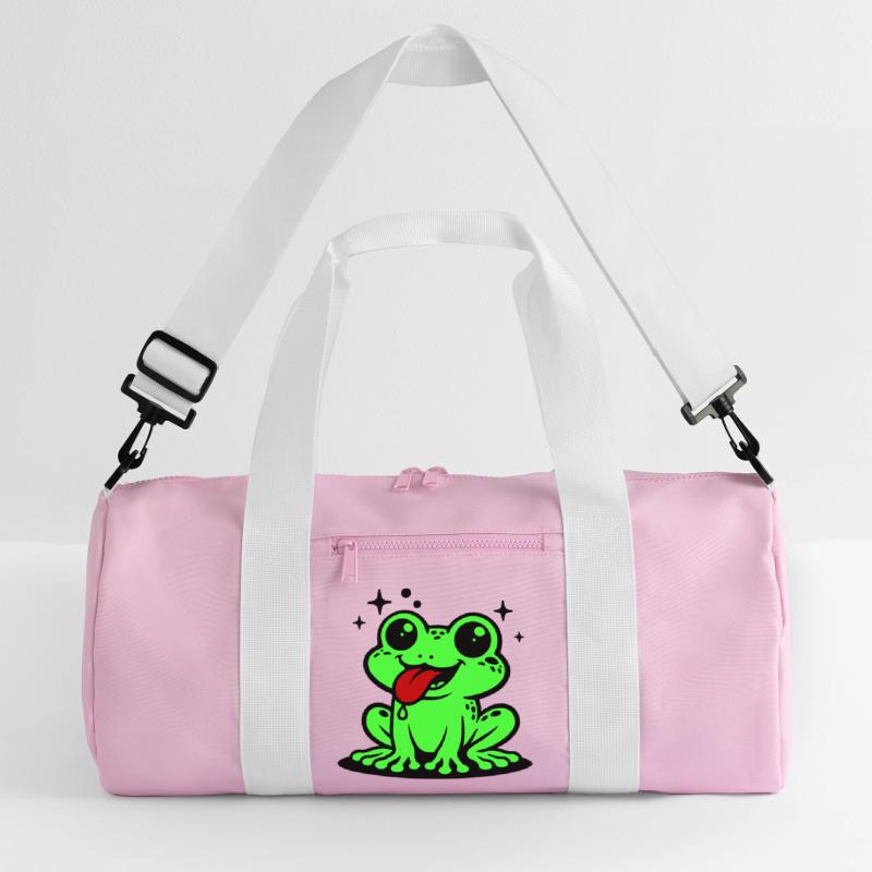 Toad Comic Frog Recycled Duffel Bag