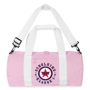 Enfant scolaire 2026 - Première année - Sac de sport recyclé - rose/blanc - Devant