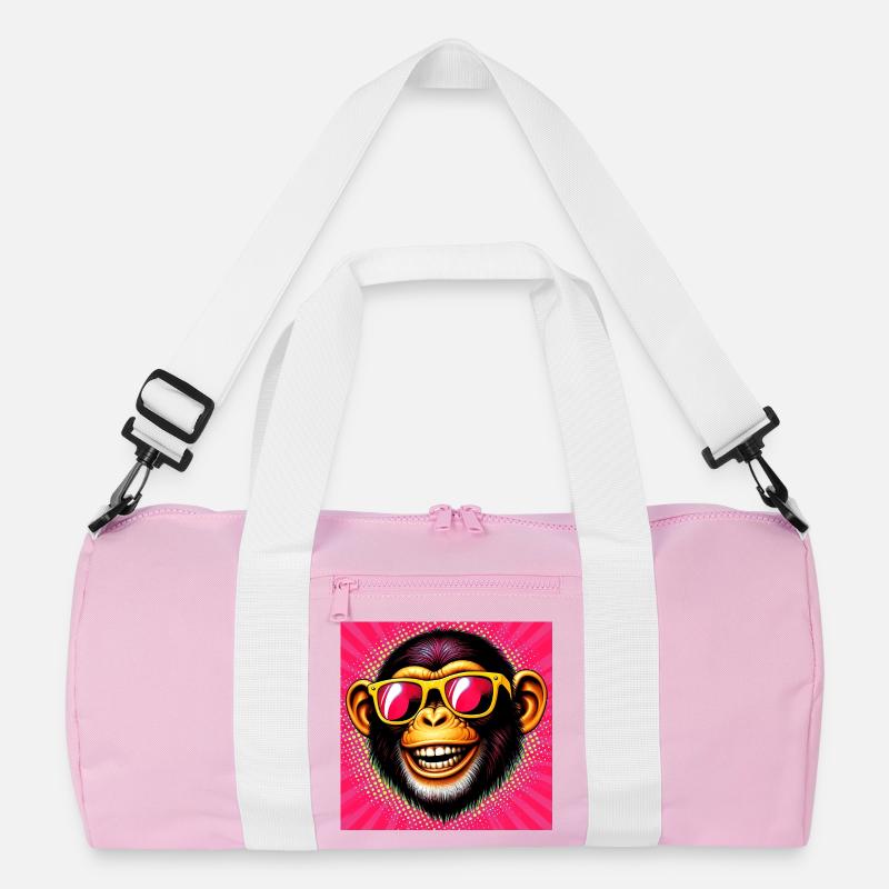 Chimpanzee Monkey Recycled Duffel Bag