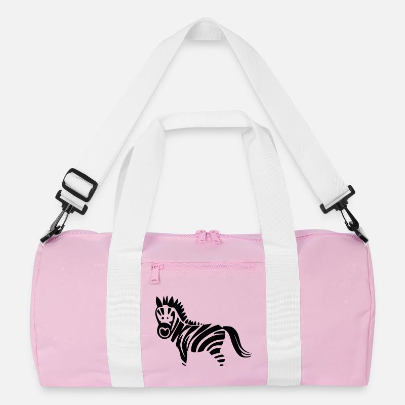 Zebra Design schwarz/ weiss Recycelte Duffel Bag