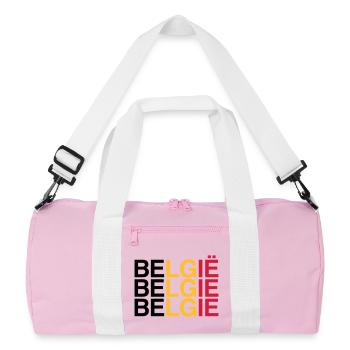 BELGIE Drapeau Belge - Belgique - Belgique 2024 - Sac de sport recyclé - rose/blanc - Devant