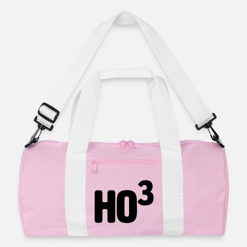Ho3 - Ho Ho Ho - Recycelte Duffel Bag - Rosa/Weiß