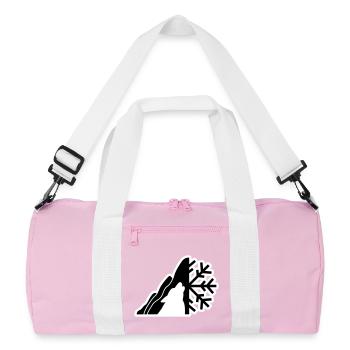 Logo de la montagne - Sac de sport recyclé - rose/blanc - Devant