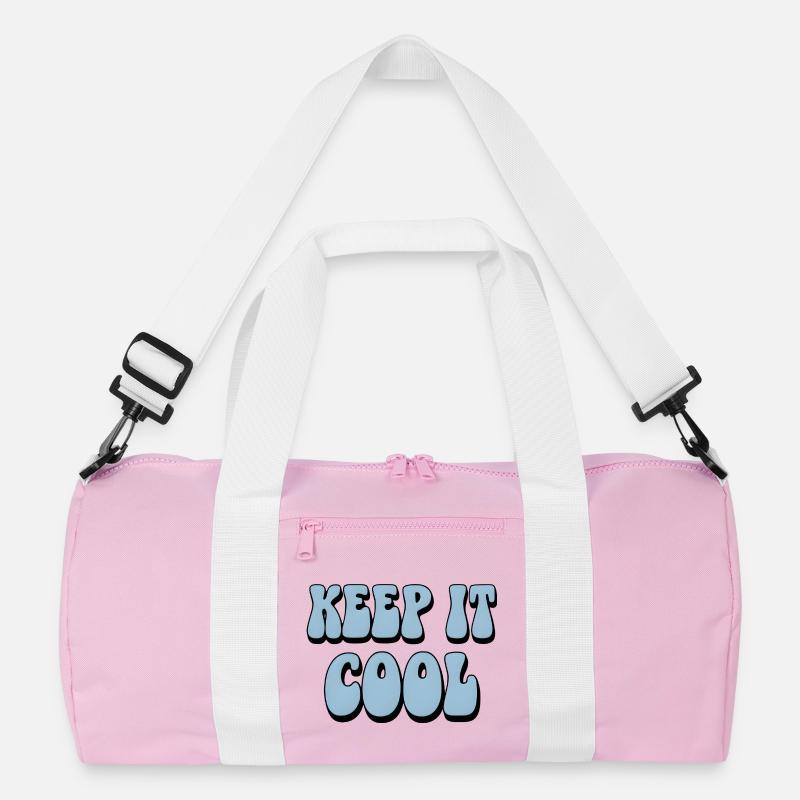 Halten Sie es cool Bubble Text Recycelte Duffel Bag
