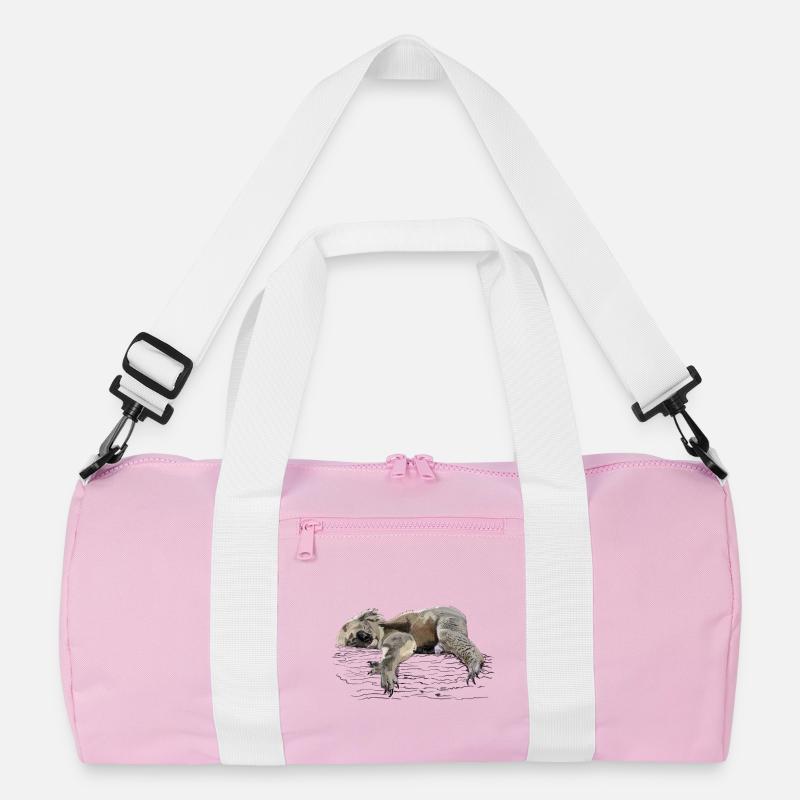Koala - Recycelte Duffel Bag - Rosa/Weiß
