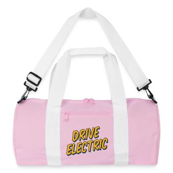 Drive Electric Supercharge - Electric Car Fans - Recycled Duffel Bag - pink/white - Front