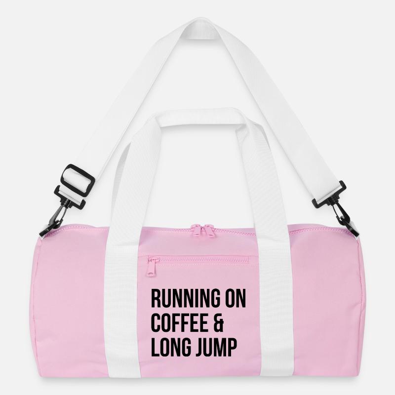 Weitsprung - Recycelte Duffel Bag - Rosa/Weiß