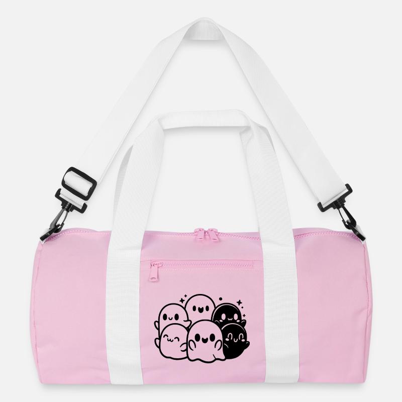 Ghost Gang - Recycelte Duffel Bag - Rosa/Weiß