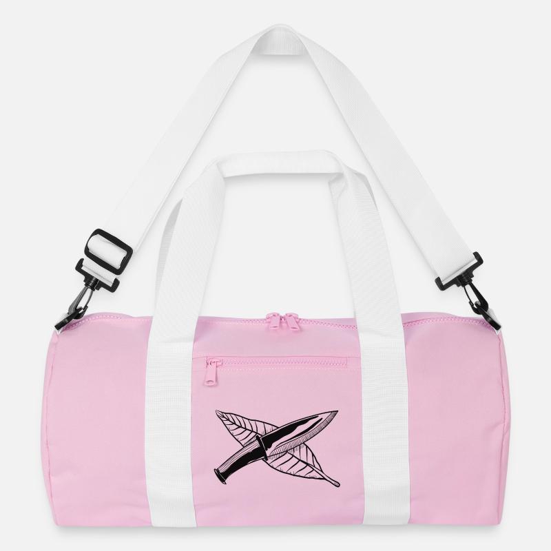 Bushcraft: knife and blade motif, for outdoors entho Recycled Duffel Bag