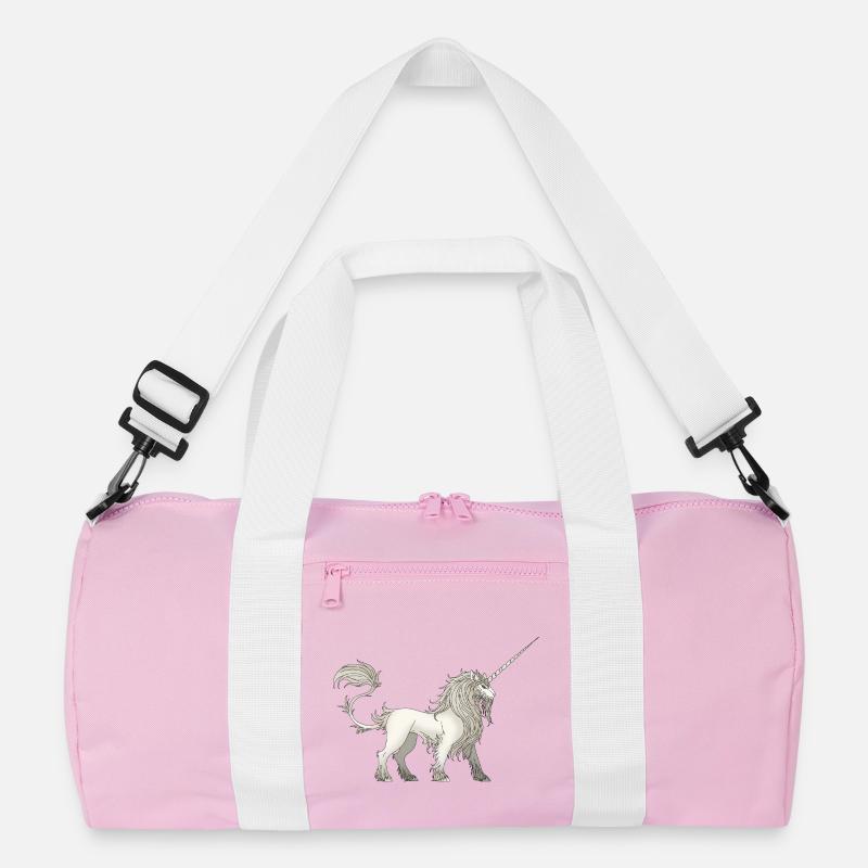 Einhorn - Recycelte Duffel Bag - Rosa/Weiß
