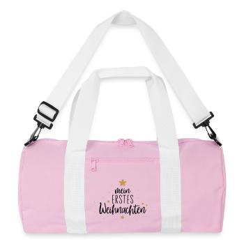 mon premier Noël - Sac de sport recyclé - rose/blanc - Devant