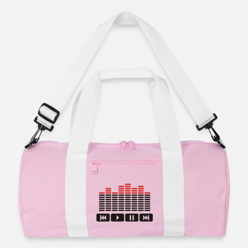 Equalizer audio player dj Recycled Duffel Bag
