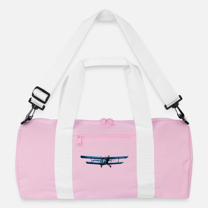 Antonov 2 - Recycelte Duffel Bag - Rosa/Weiß
