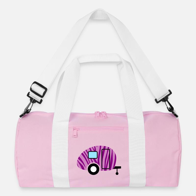 Caravan Wohnwagen Zebra Camping Camper Muster Fan Recycelte Duffel Bag