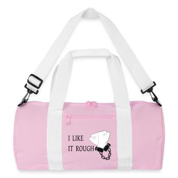 I Like it Rough - Recycled Duffel Bag - pink/white - Front