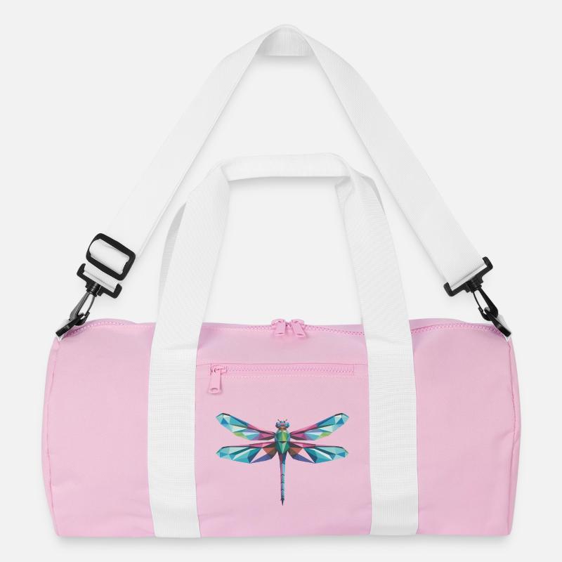 Dragonfly - Cooles Low-Poly-Logo Recycelte Duffel Bag